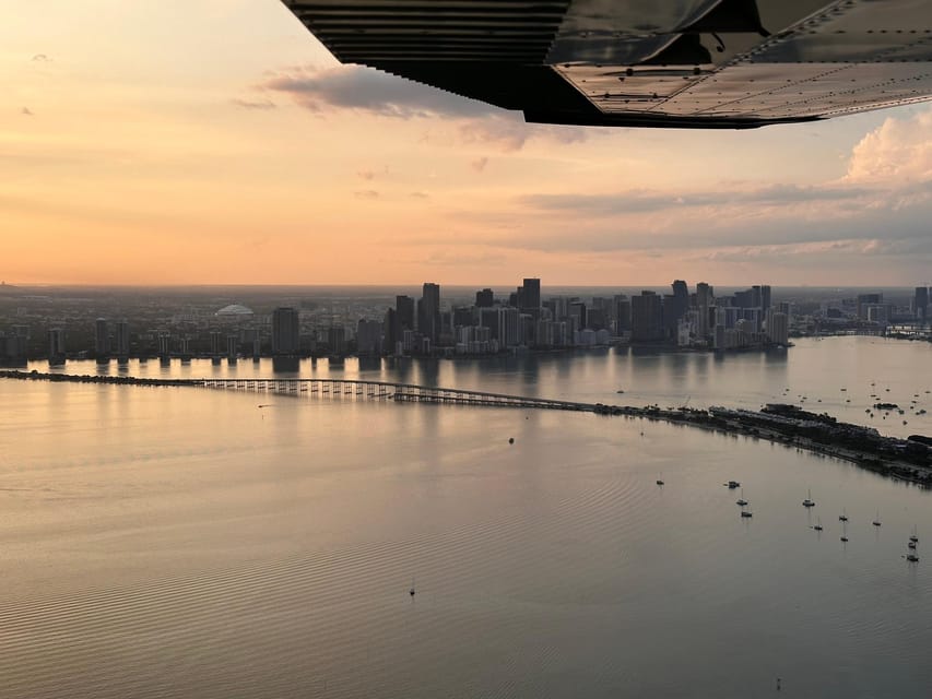 Miami Downtown Private Airplane Tour with Soft Drinks