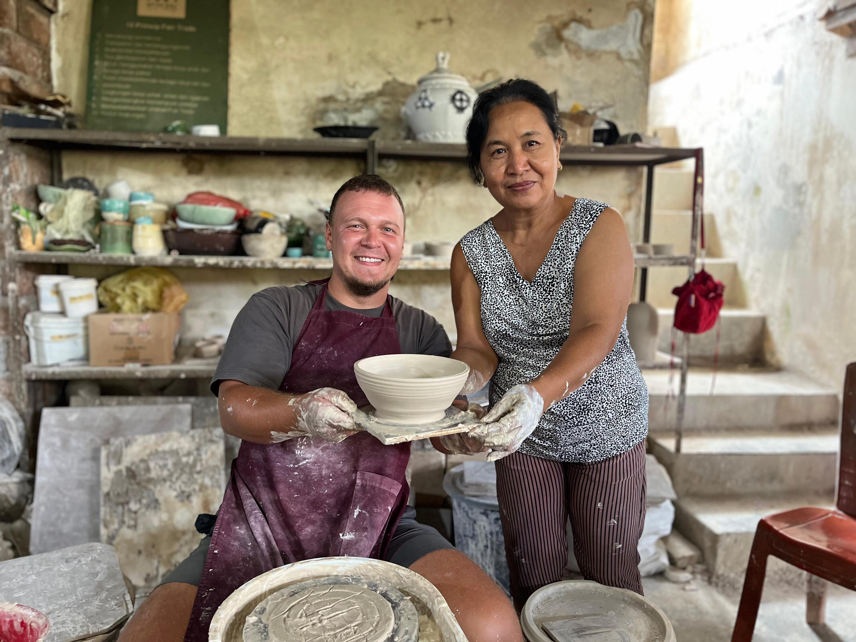 Pottery Workshop with Balinese Artist at Ceramic Toy Arsa