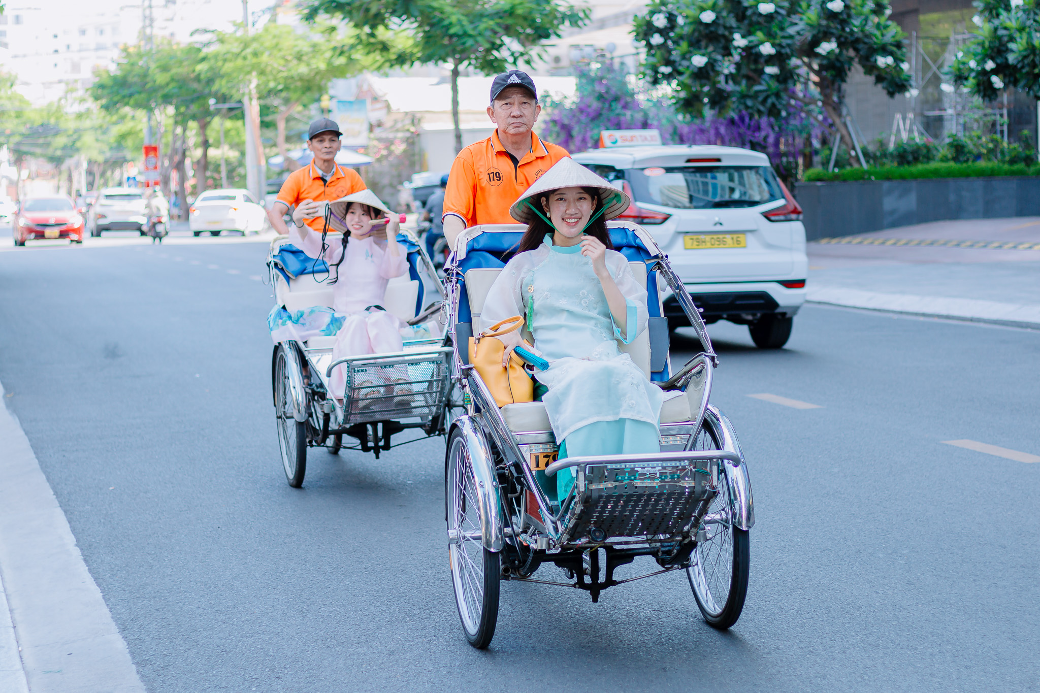Cyclo Ride & Ao Dai Instagram Experience in Nha Trang