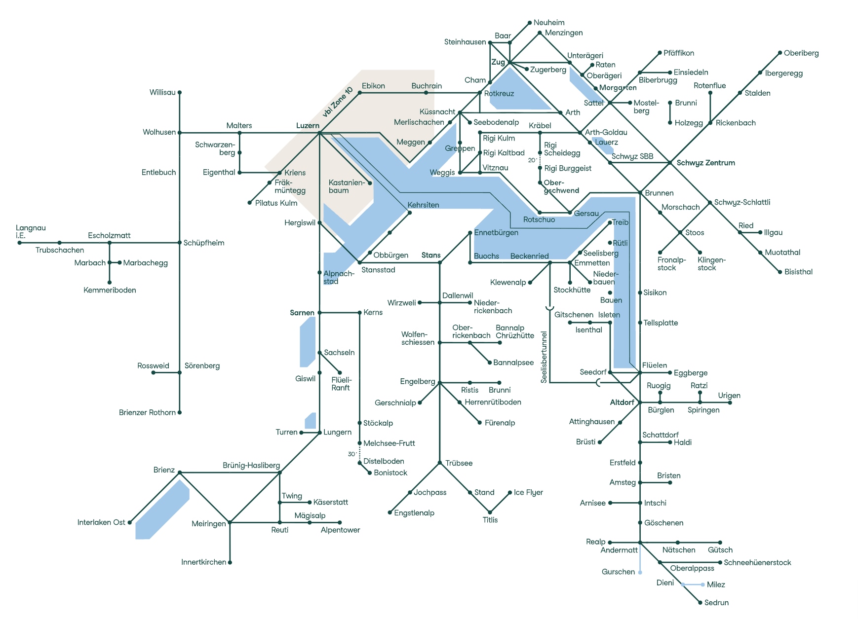 Line network during Winter (November 1st to March 31st)
