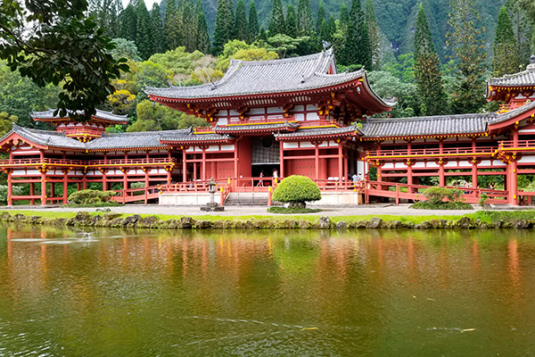 在平等院體驗夏威夷的平靜和寧靜之美