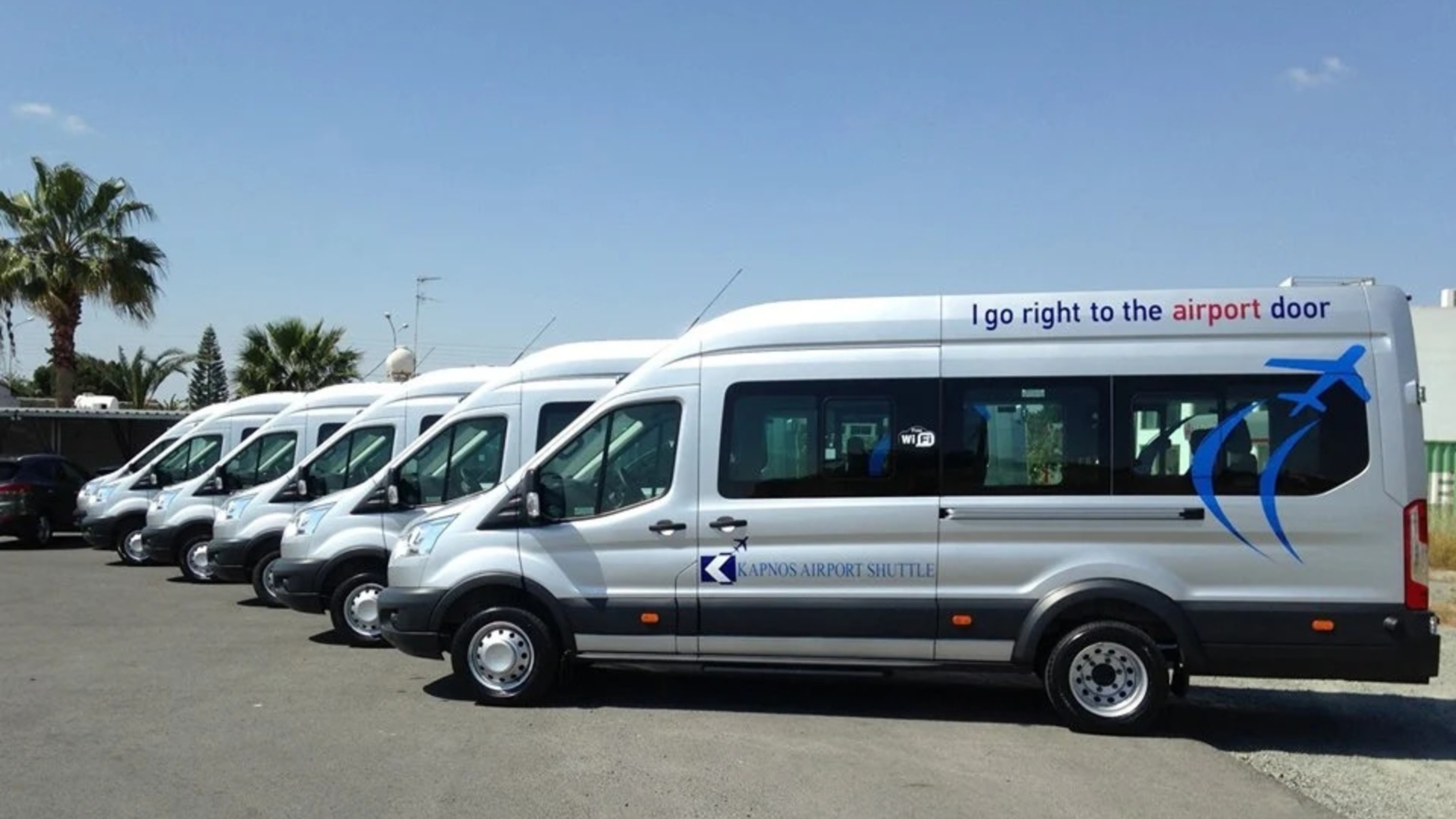 Paphos International Airport - Nicosia Kyrenias shuttle bus by Kapnos Airport Shuttle