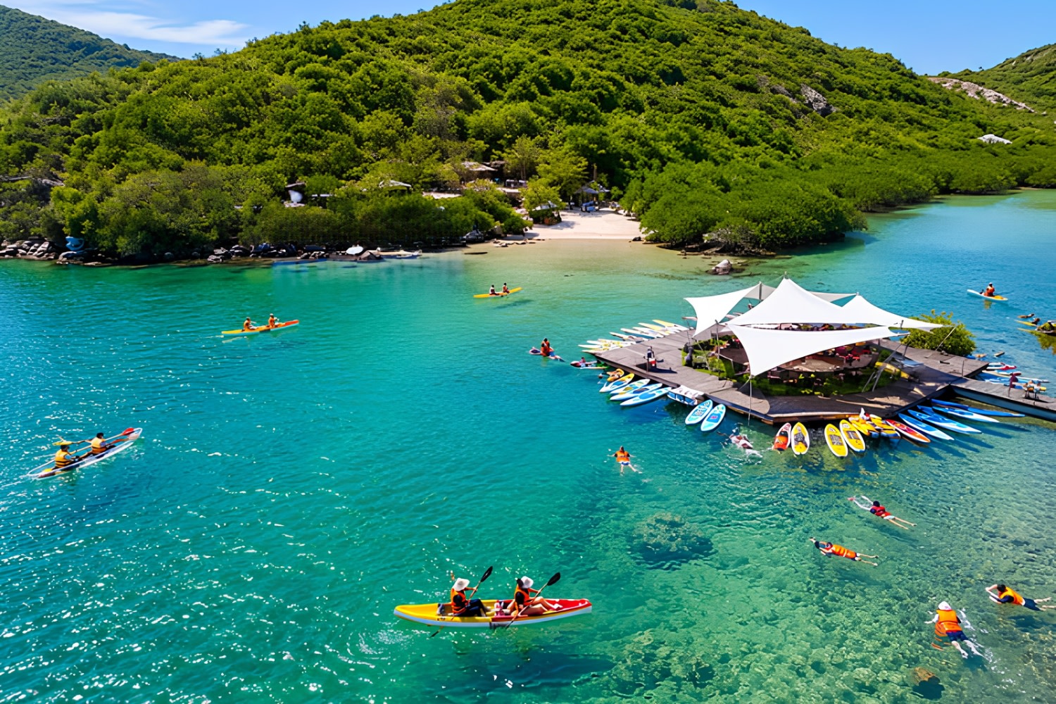 Kayaking and Snorkeling Tour at Dam Bay Island