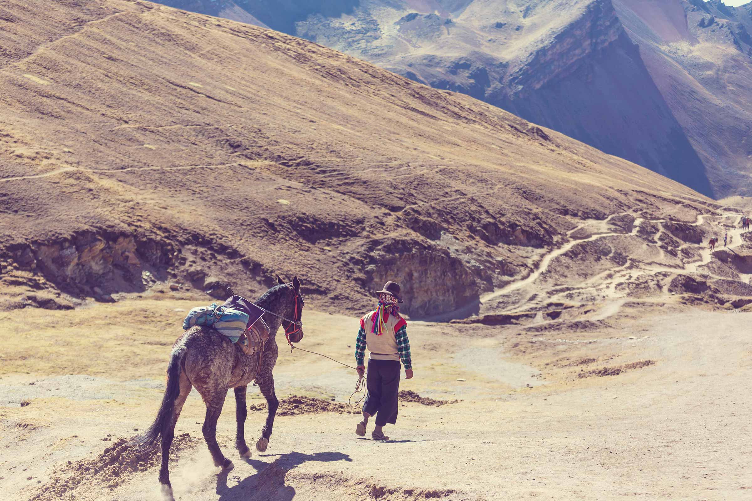 Rainbow Mountain  Person