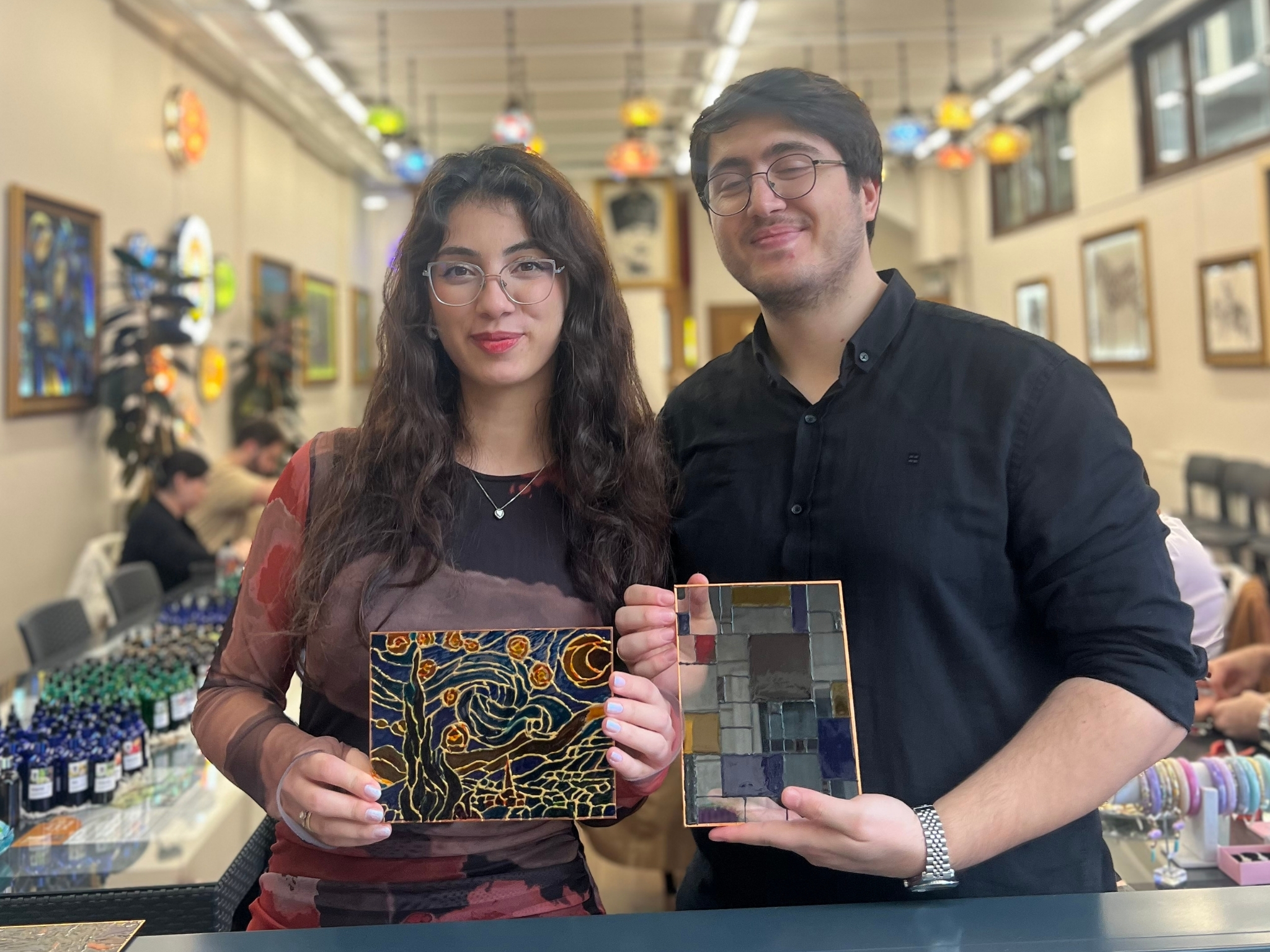 Traditional Stained Glass Painting Workshop in Istanbul