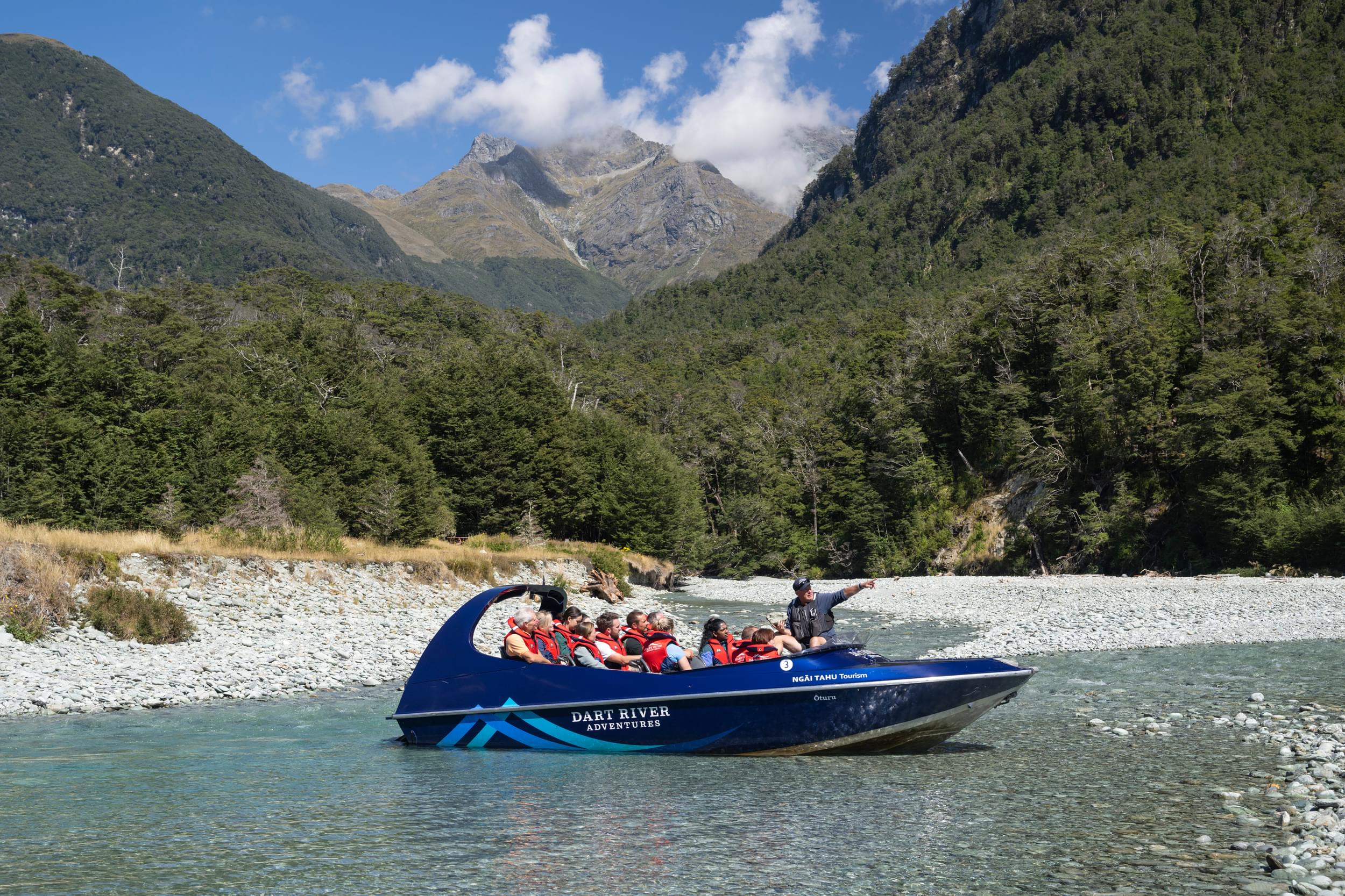 紐西蘭達特河（Dart River）噴射快艇體驗 & 荒野冒險之旅