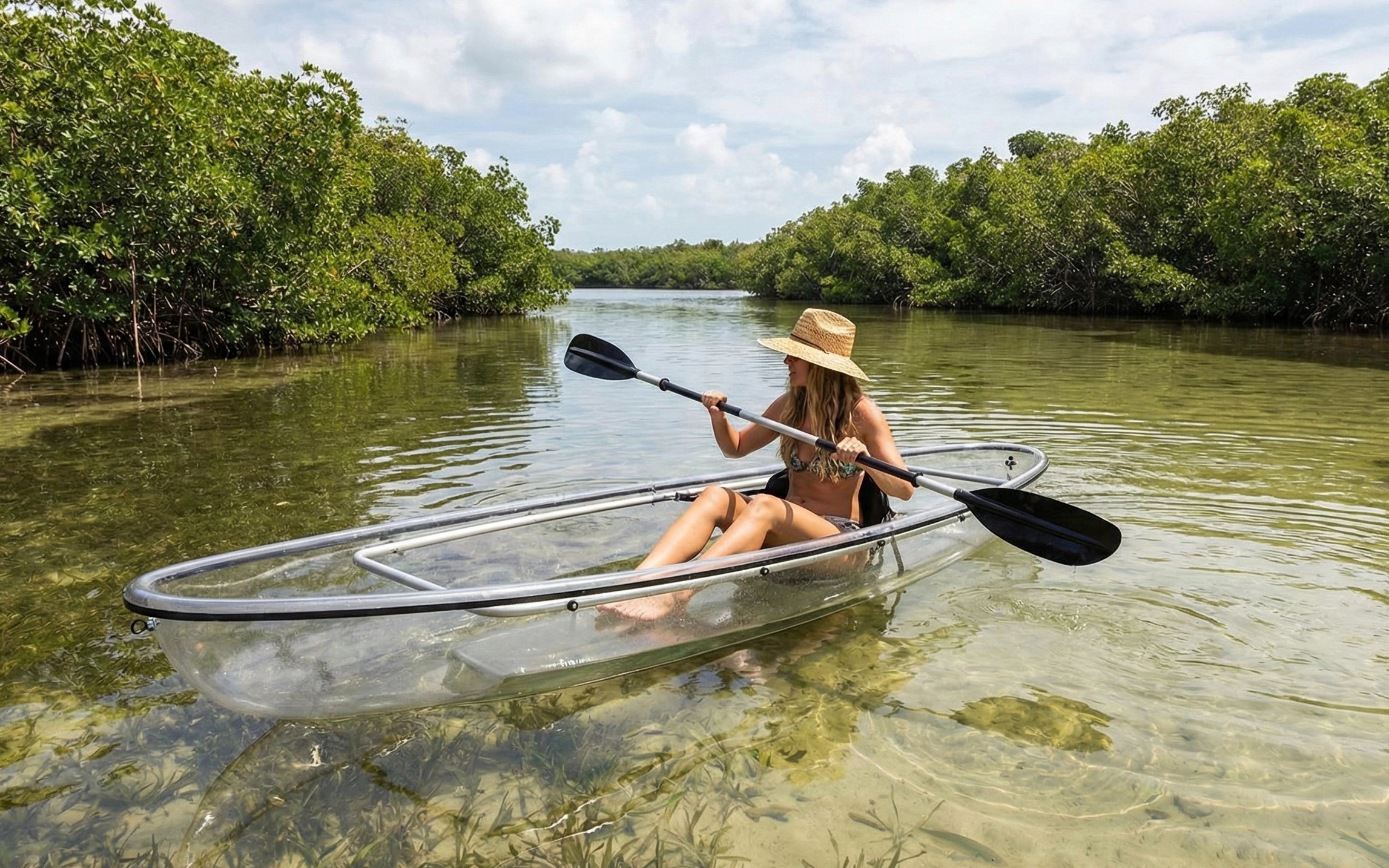 Baga Beach: Transparent Kayaking Adventure