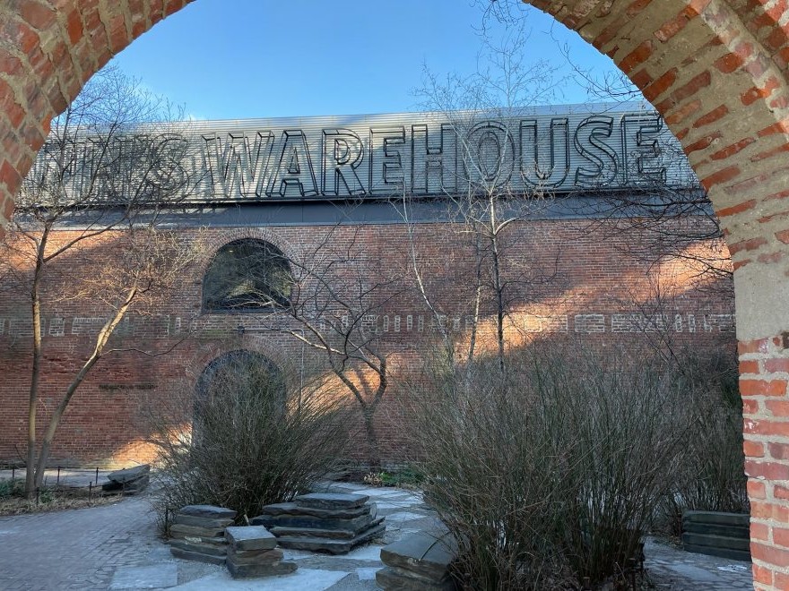 Visit St. Ann’s Warehouse, a stunning theater hosting world-class performances in DUMBO