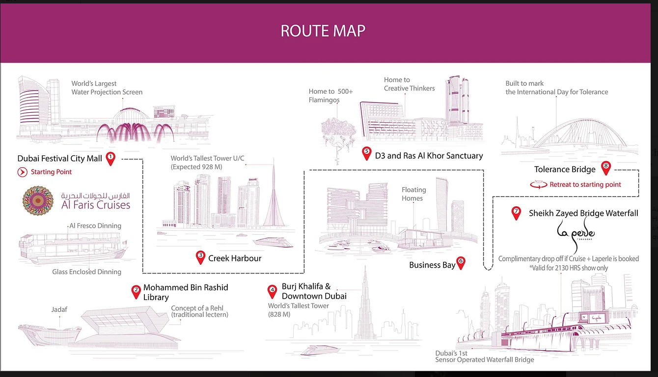 Dubai Canal Cruise with La Perle Silver Pass