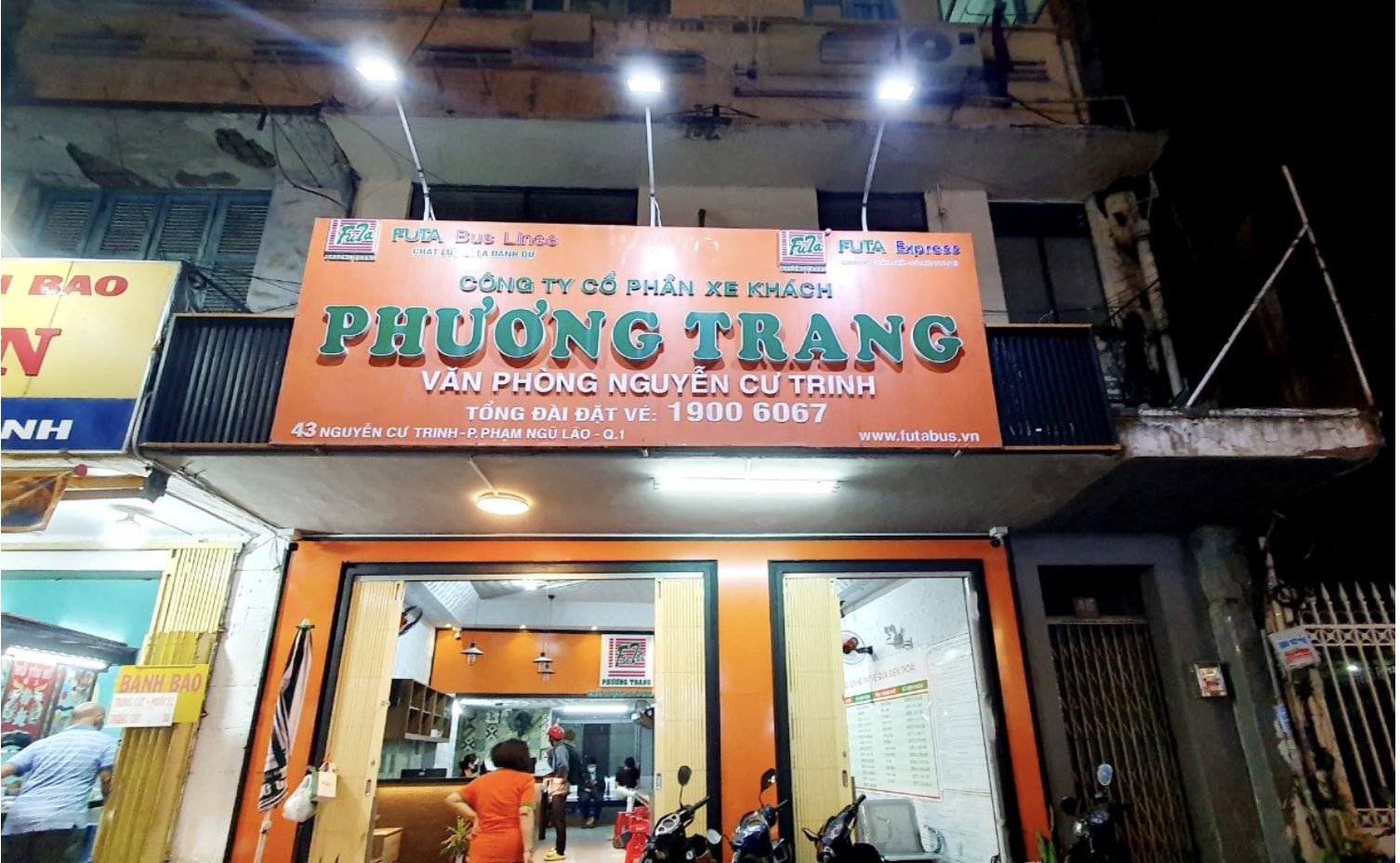 Futa office: 43 Nguyen Cu Trinh, District 1, Ho Chi Minh