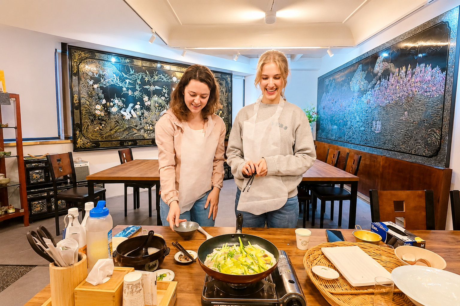 Busan Local Food Experience & Korean Pancake Cooking