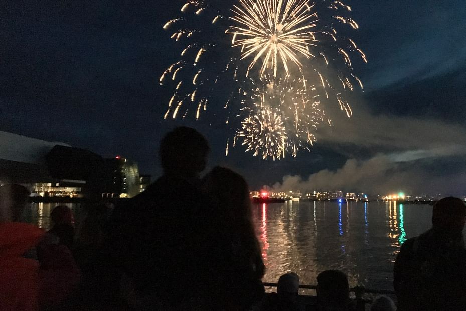 New Years Fireworks Cruise in Reykjavik