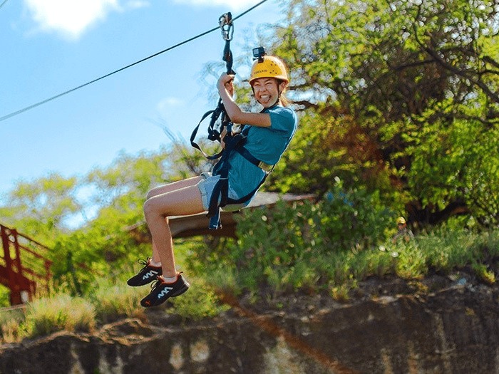 Zip & Dip Adventure with Waikiki Transportation