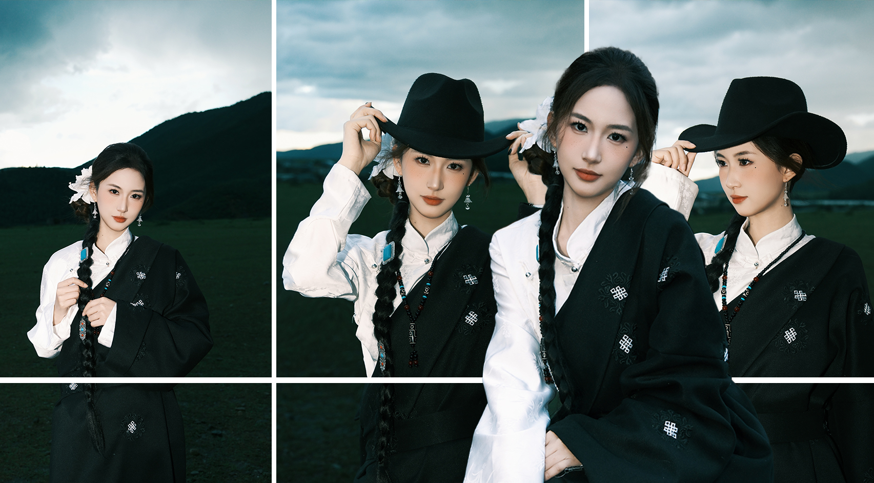 編起長辮，戴上氈帽，在這片遼闊天地間，做一回風情萬種的高原姑娘