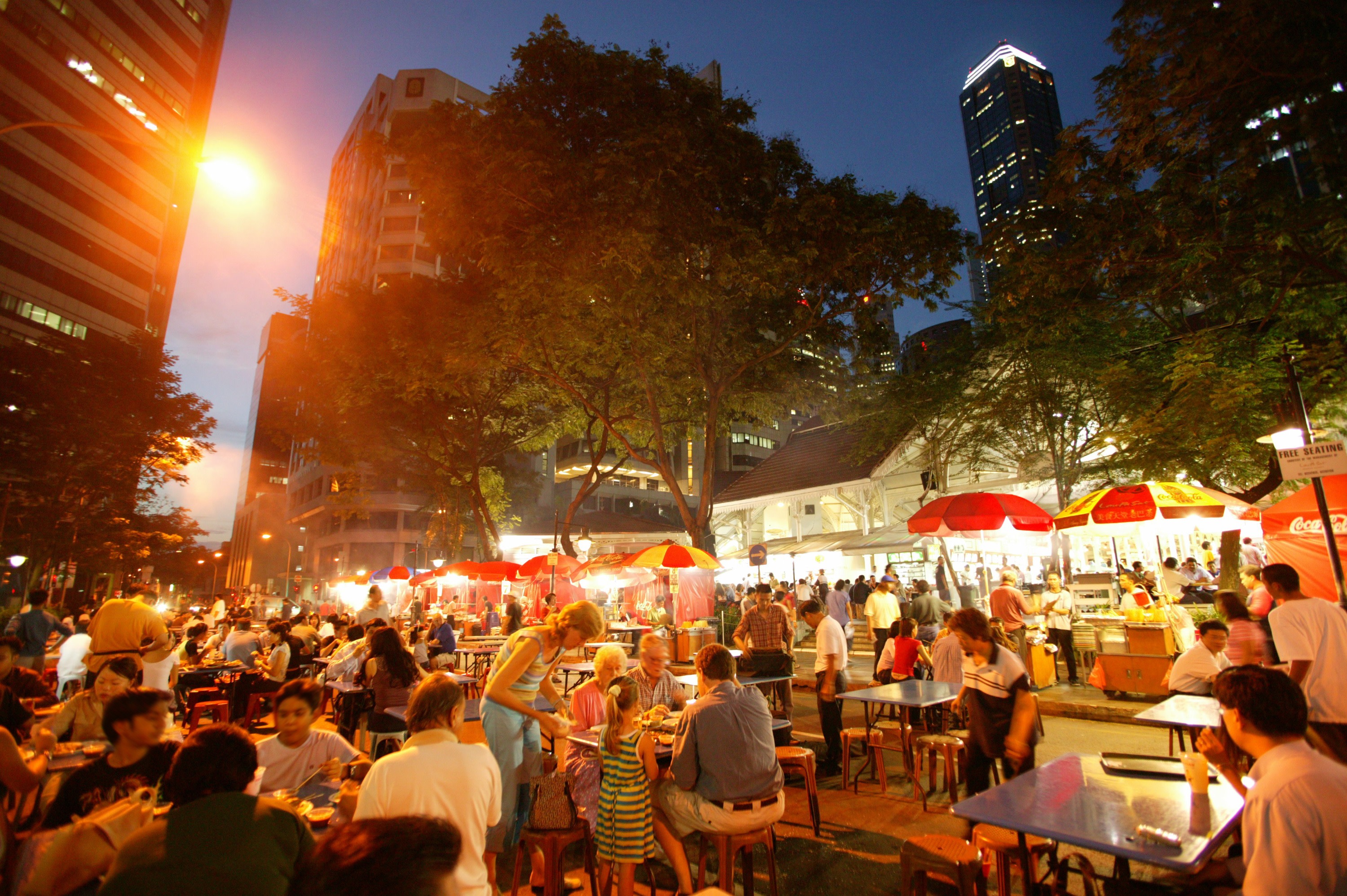 Singapore Lau Pa Sat & Marina Bay Half-Day Night Tour