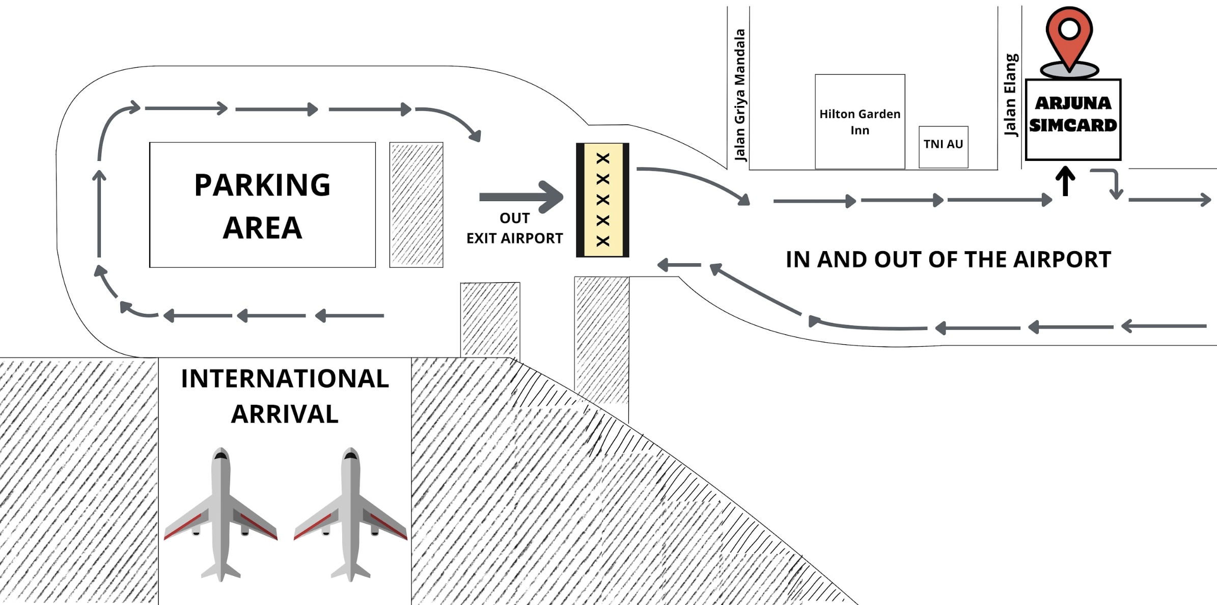 map to pick up location
