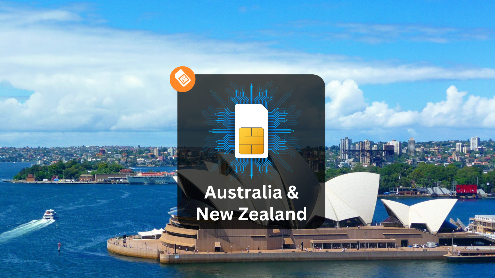 澳洲紐西蘭4G無限數據Sim卡（香港機場領取）