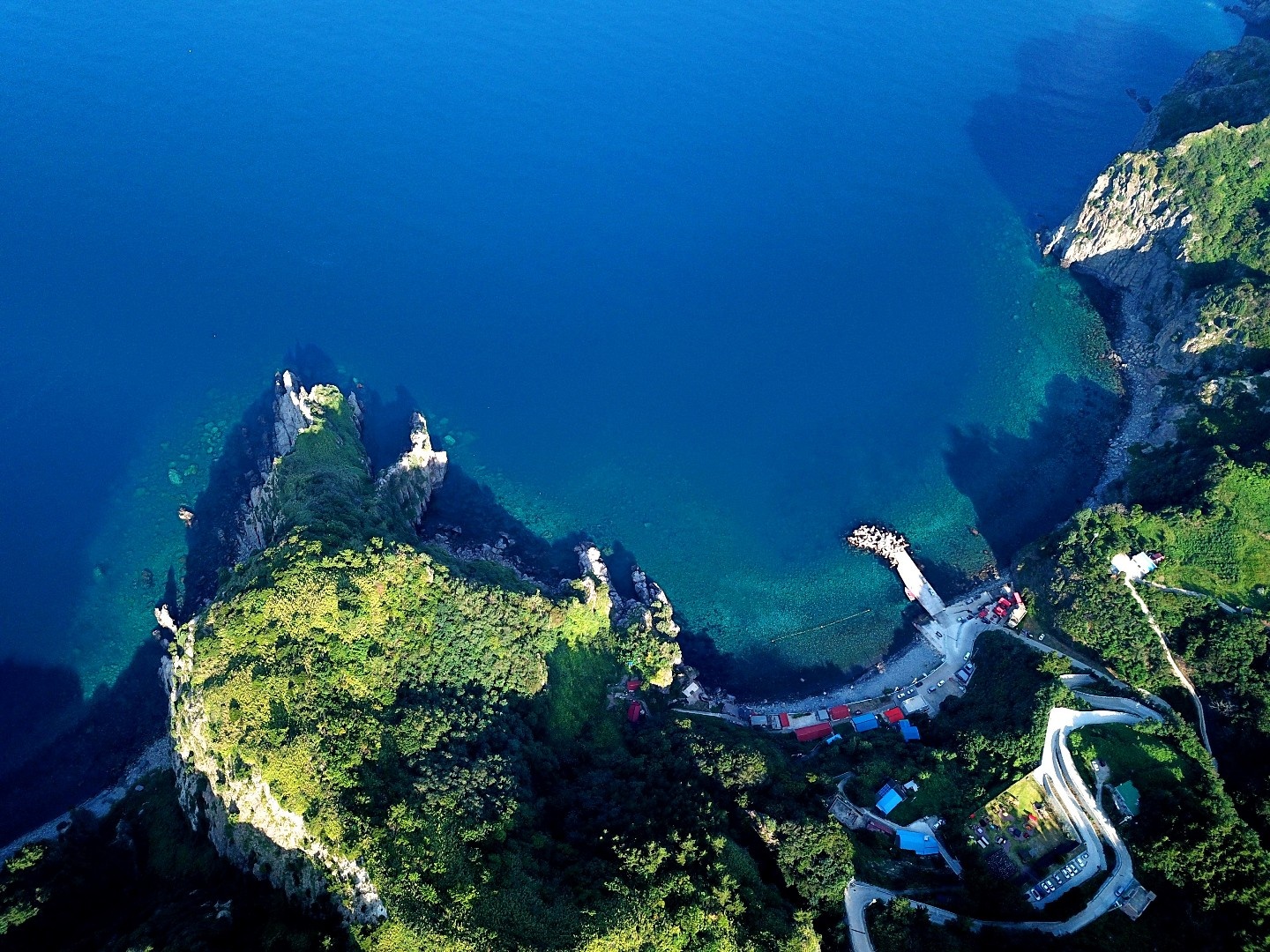 鬱陵島黑浦海灘 黑浦潛水度假村乘船遊覽