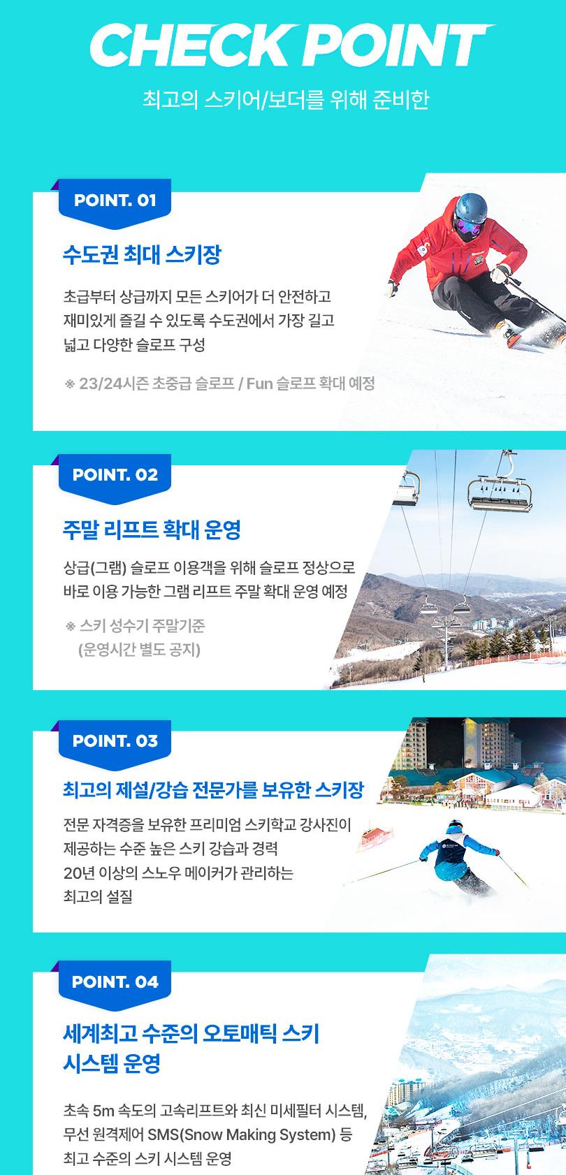 경기 광주 곤지암리조트 23/24 리프트권/렌탈PKG