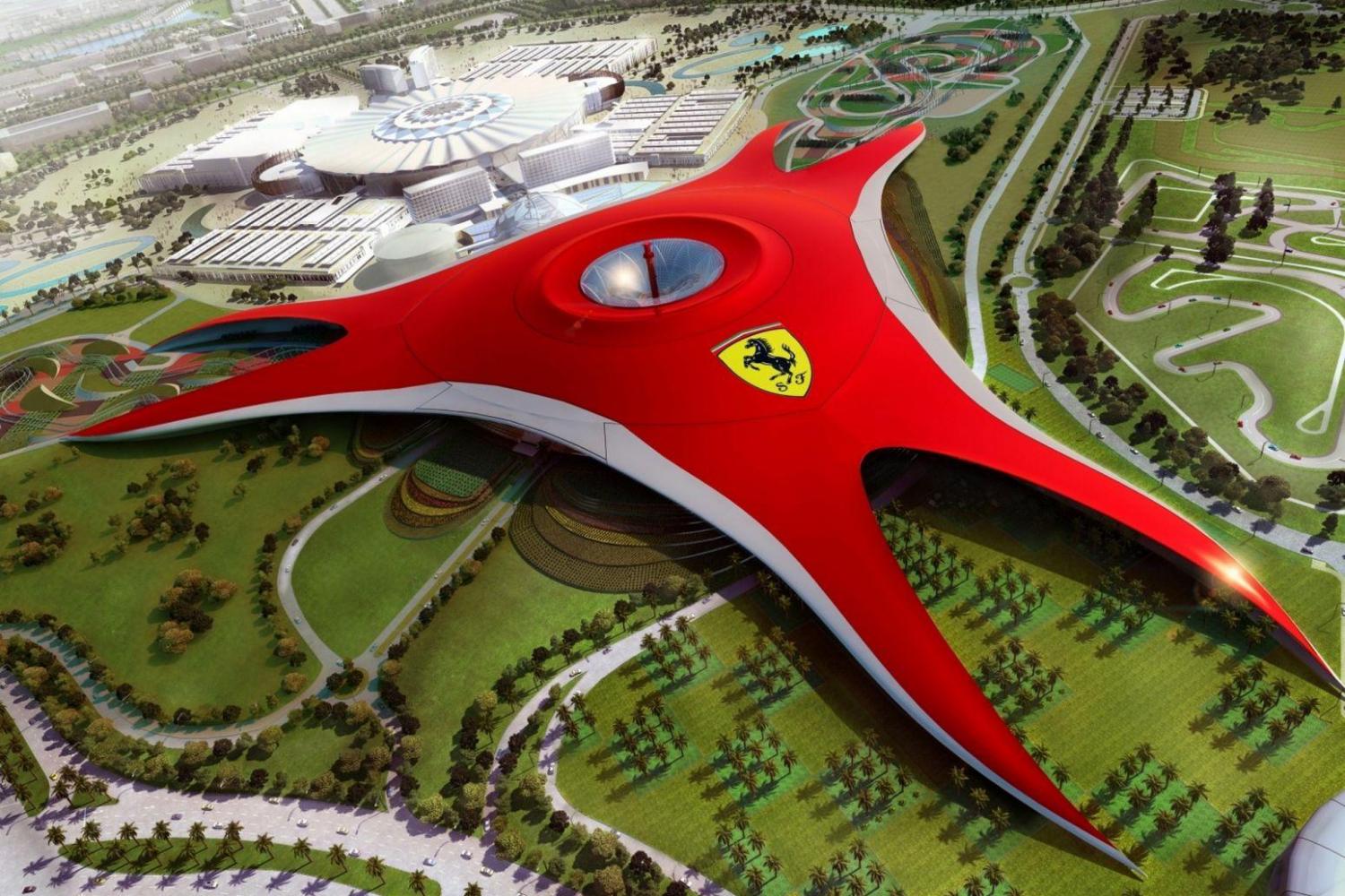 ferrari world top view