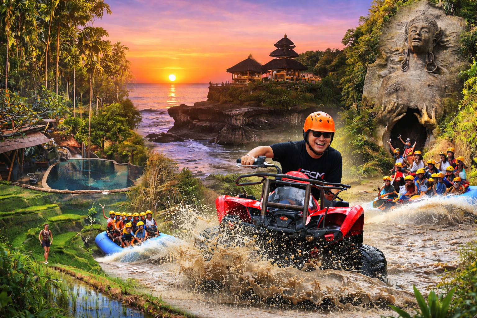 Ubud ATV Quad Bike Adventure with Pool Access And Optional Tour
