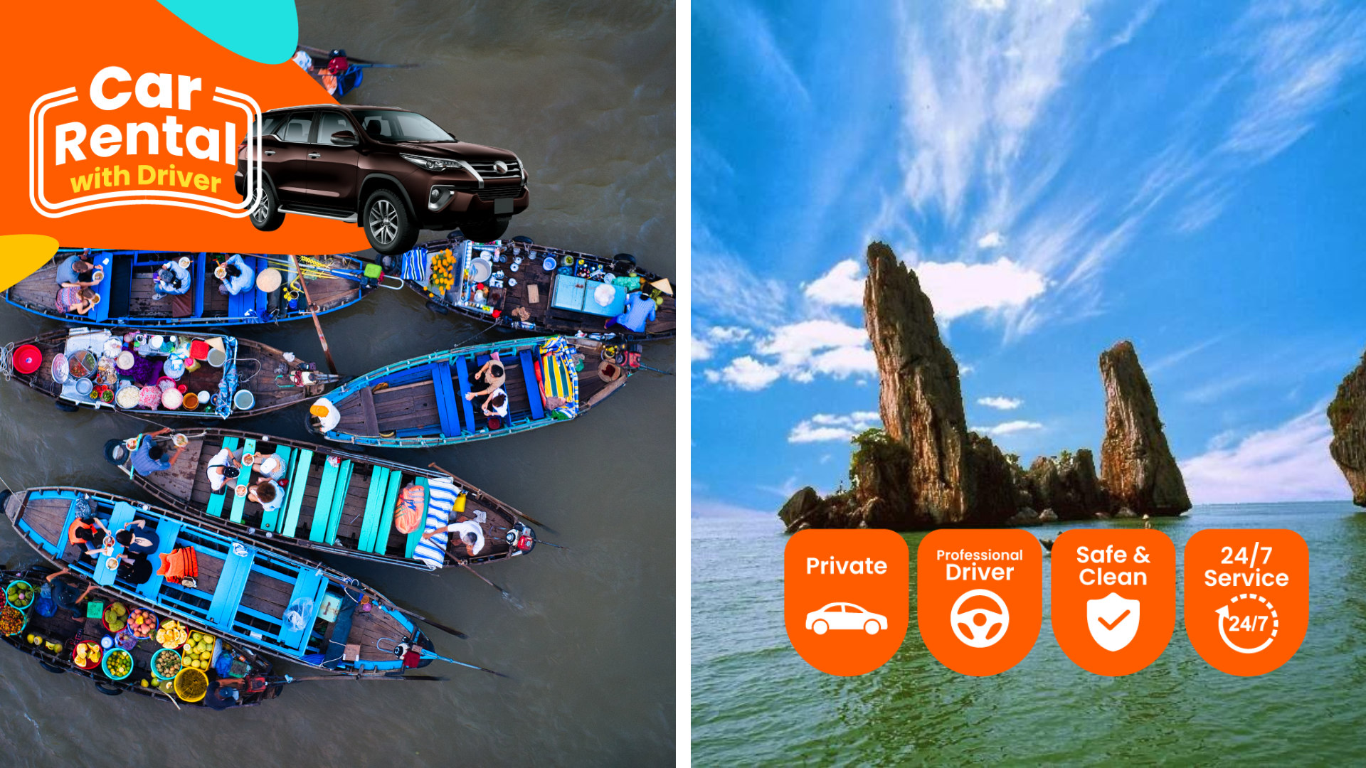 Can Tho Car Rental With Driver To Ha Tien