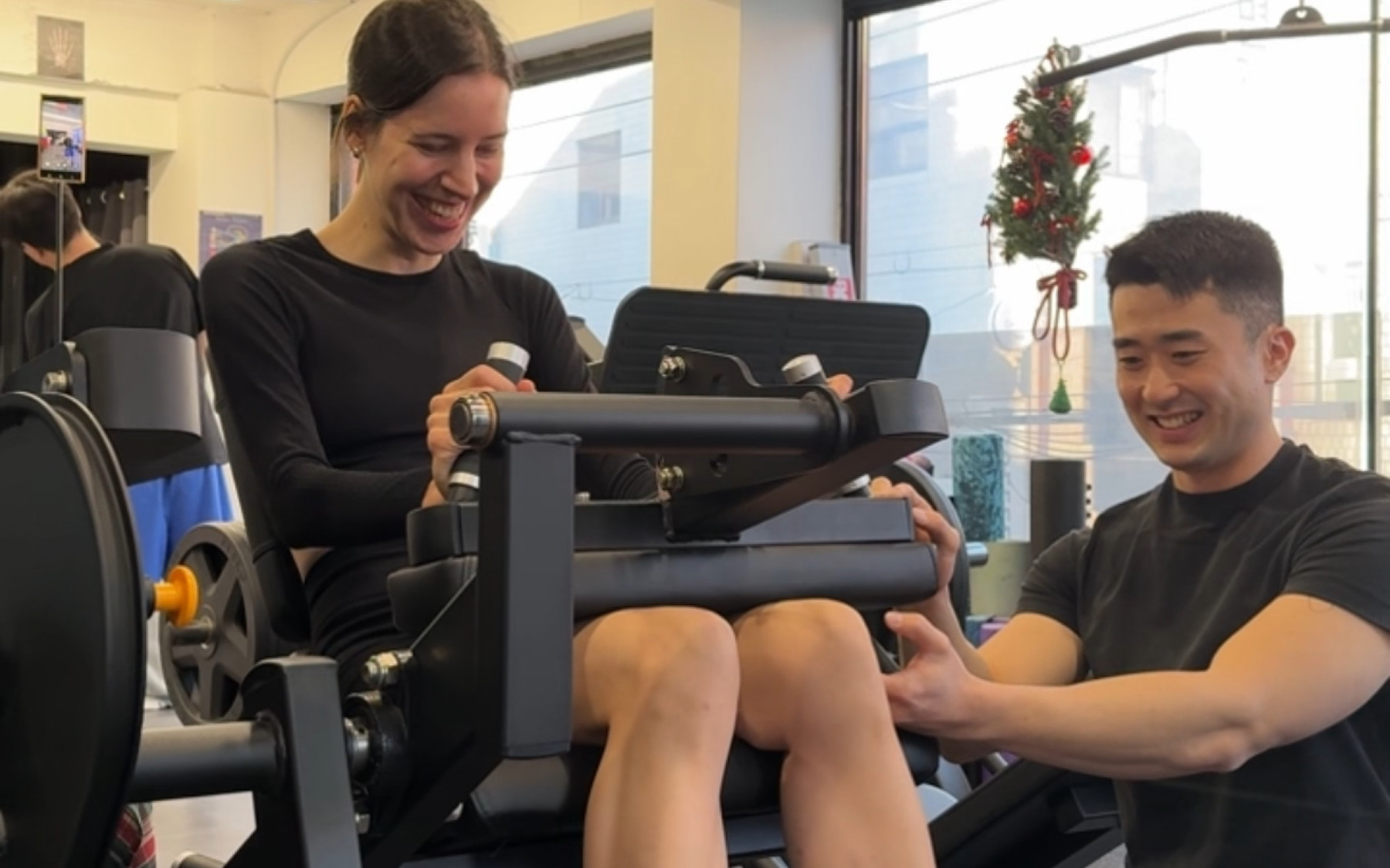 Workout in the gym with Korean trainer Jay