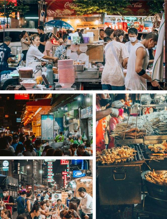 曼谷唐人街夜市美食之旅，步行