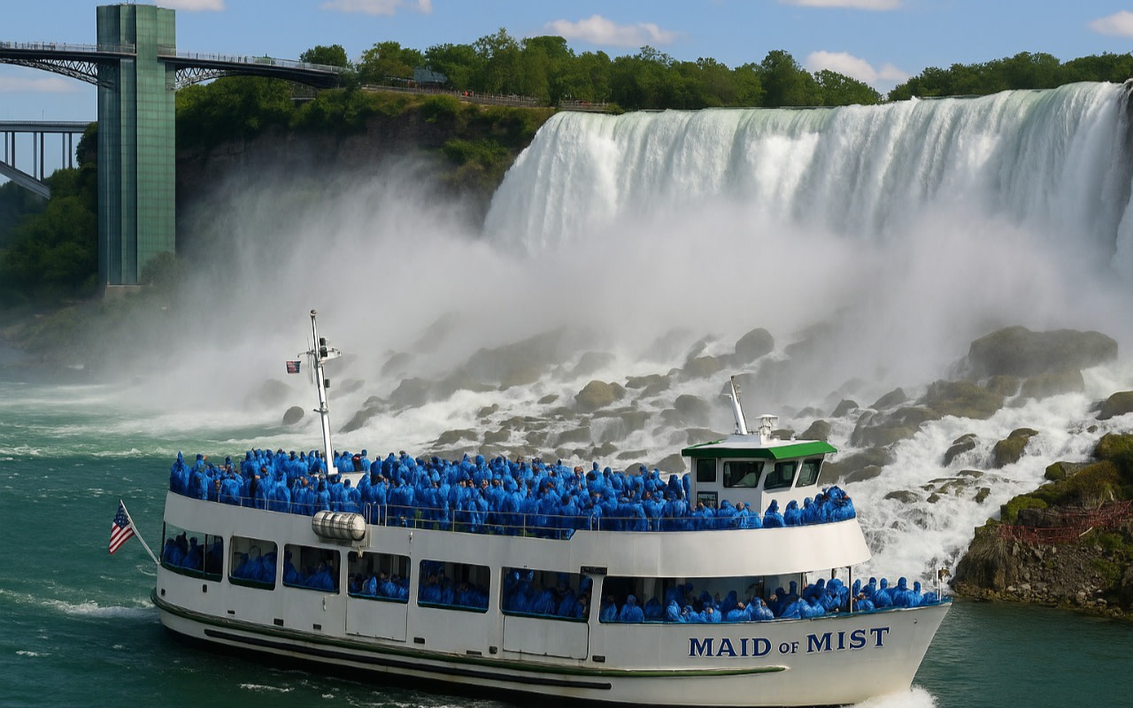 Niagara Falls and Cave of the Winds half-day walking and boat tour 