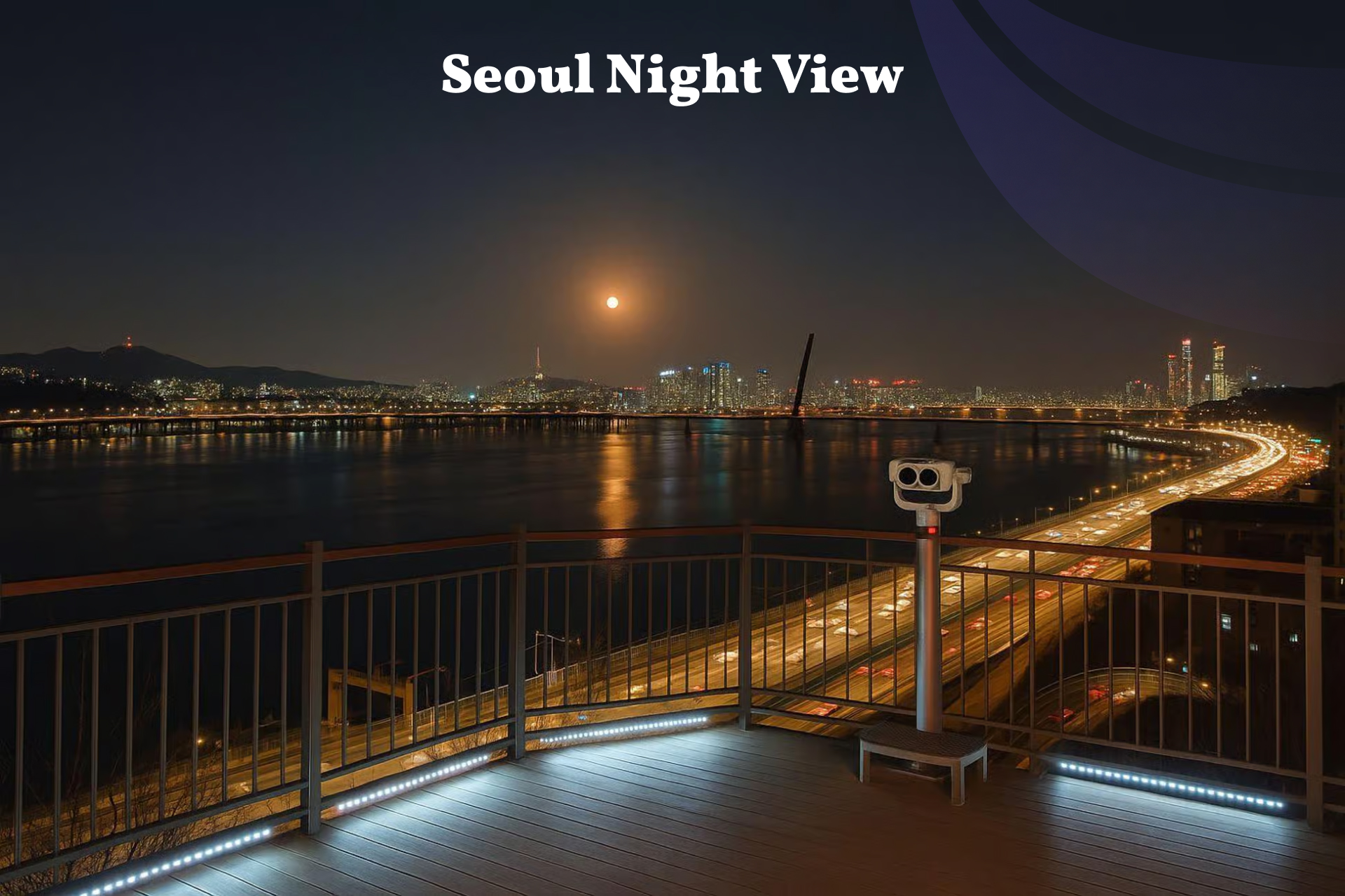 秘境景點，萬家燈火——前所未見的**首爾**夜景✨