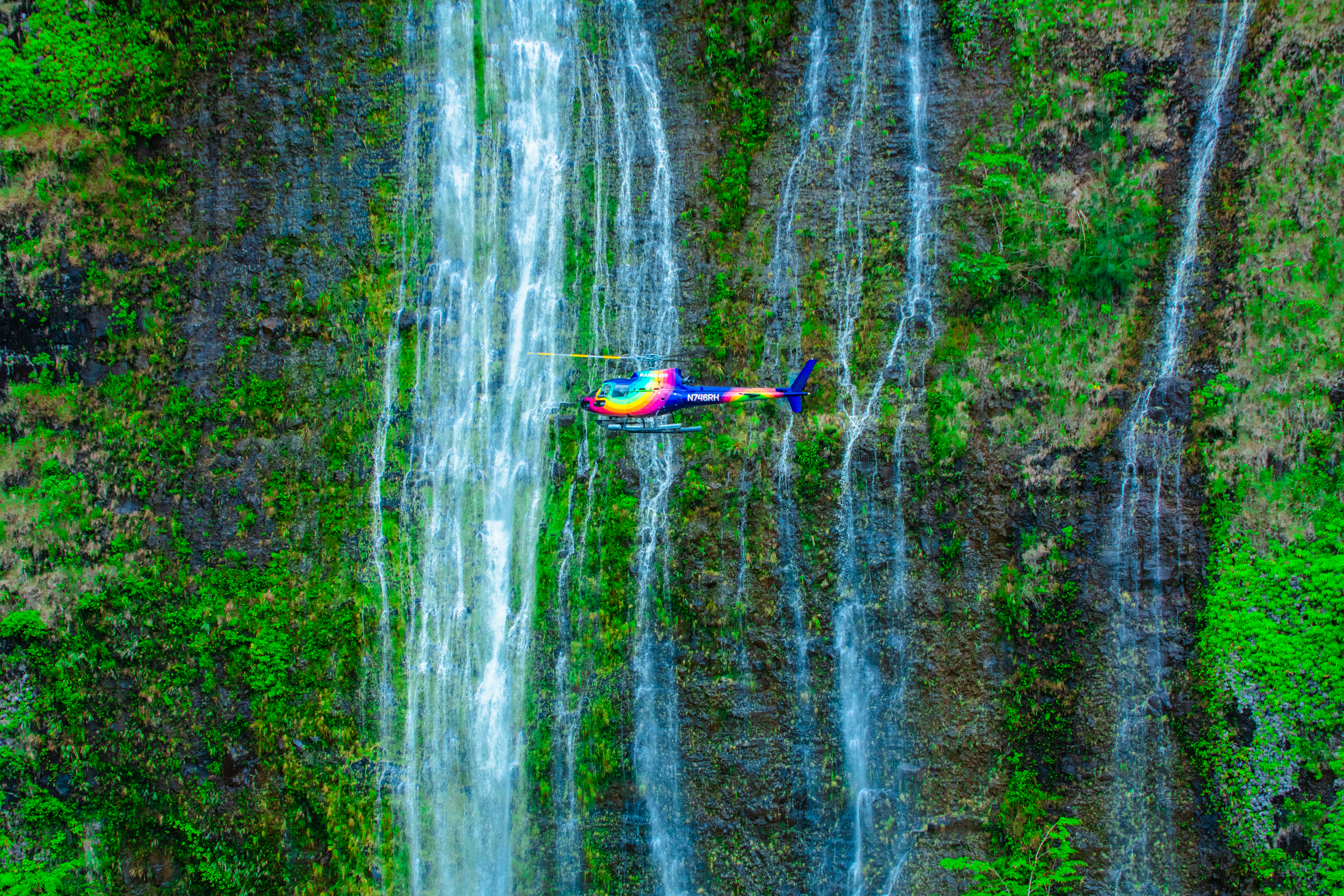 Immerse yourself in a breathtaking cascade of waterfalls and lush valleys