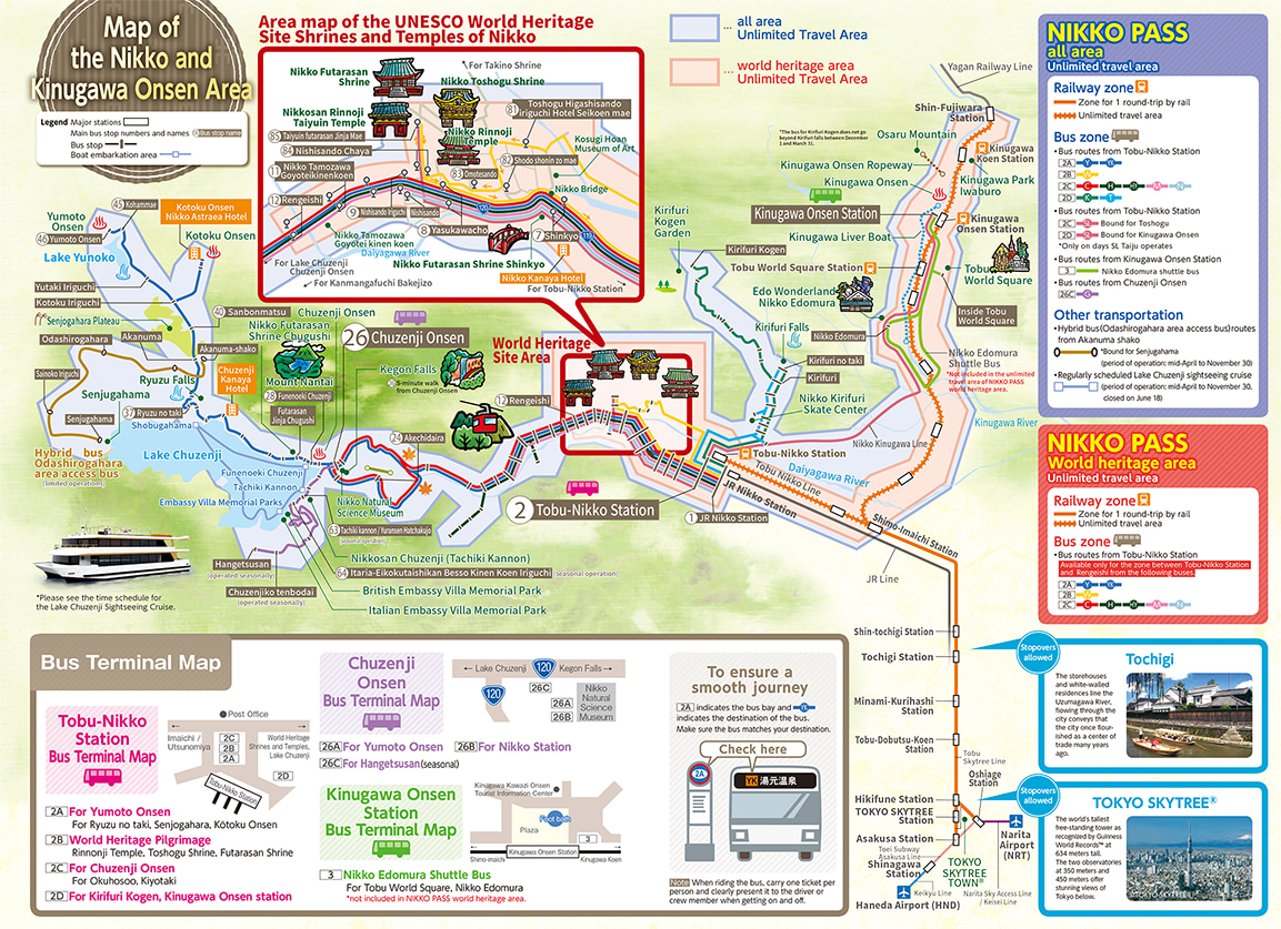 Coverage area of Nikko Pass