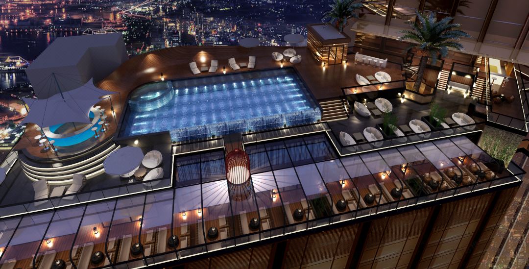 Outdoor swimming pool