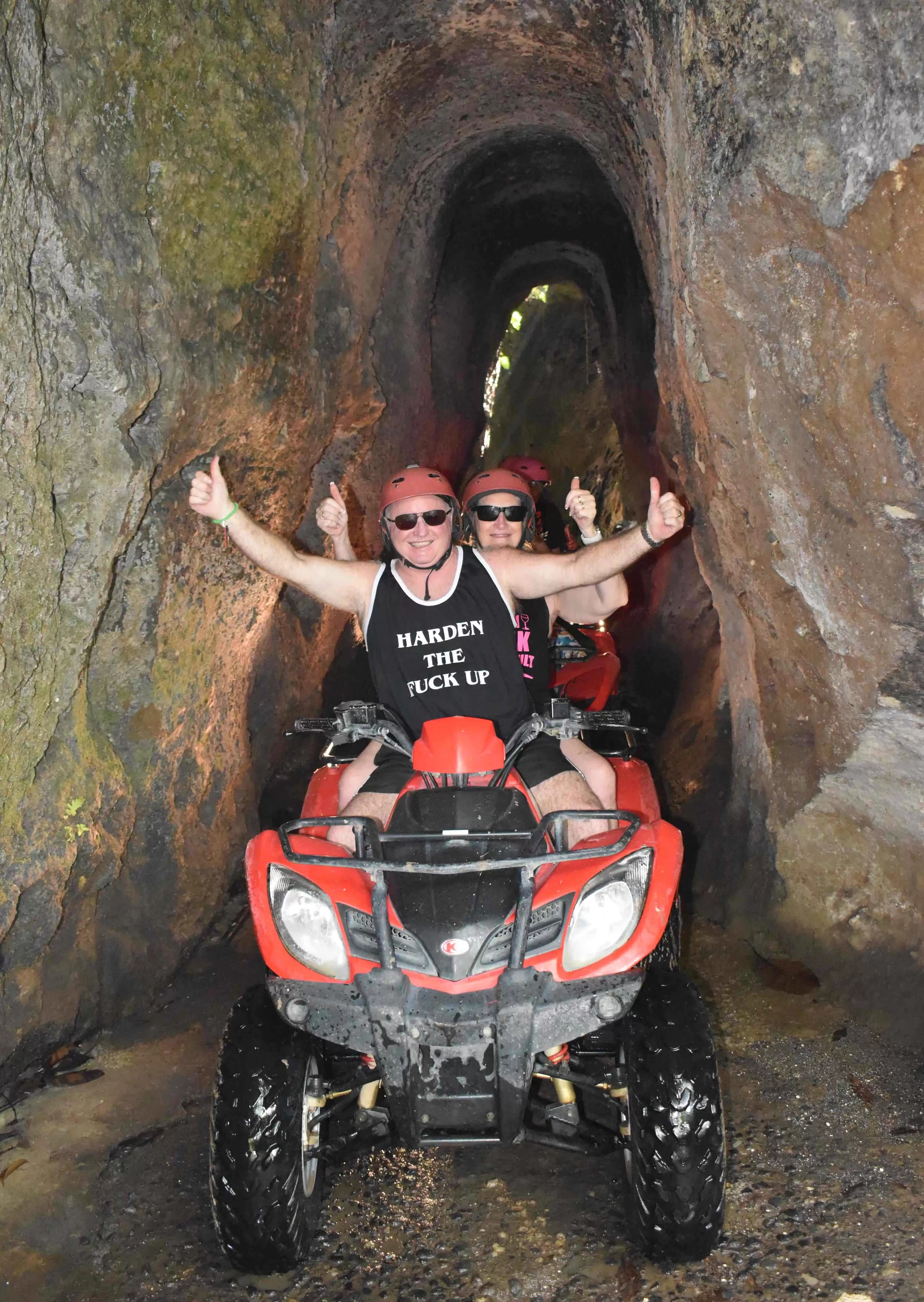 Ubud Kuber ATV Adventure through Tunnel and Waterfall