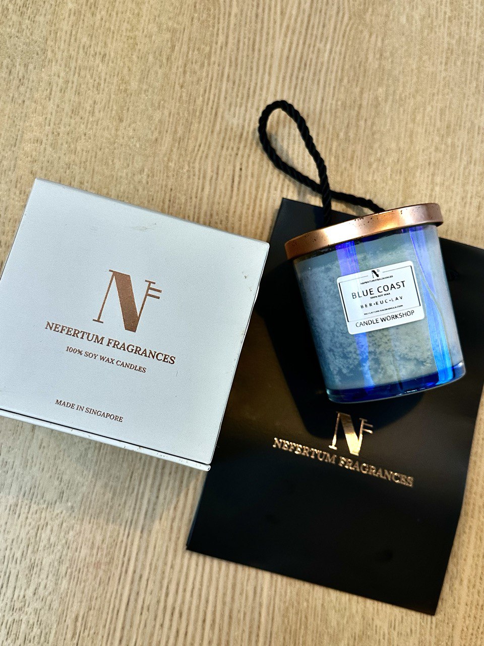 新加坡大豆蠟燭製作工作坊（Nefertum Fragrances提供）