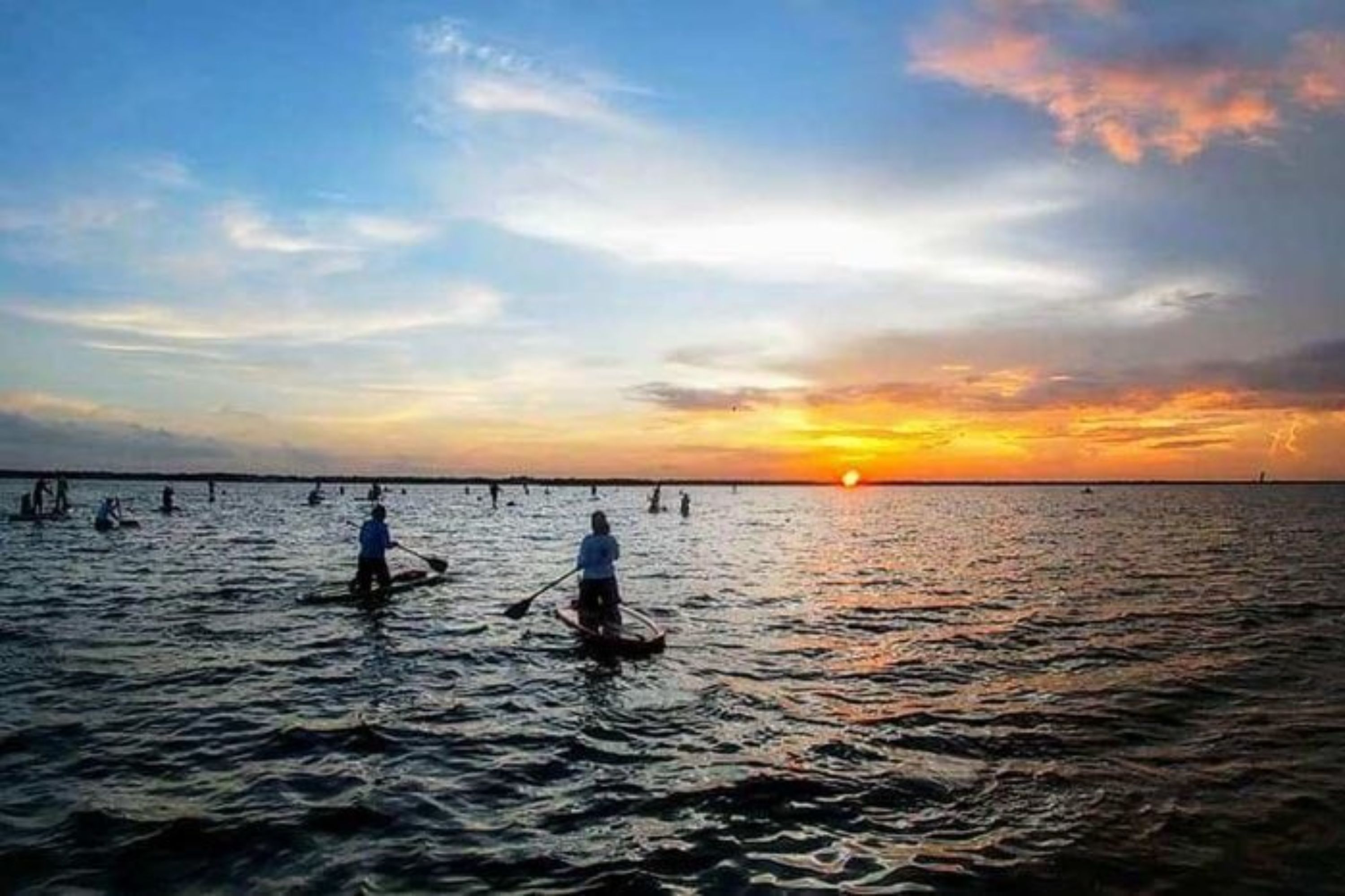 The Indian River Lagoon awakens with life as night envelops the landscape
