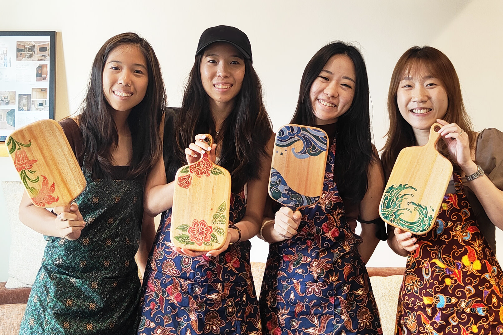 Batik on Woodenware Workshop in Singapore by Raya Artisans