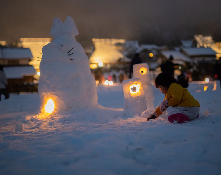 Miyama Snow Lantern Festival Day Tour from Osaka