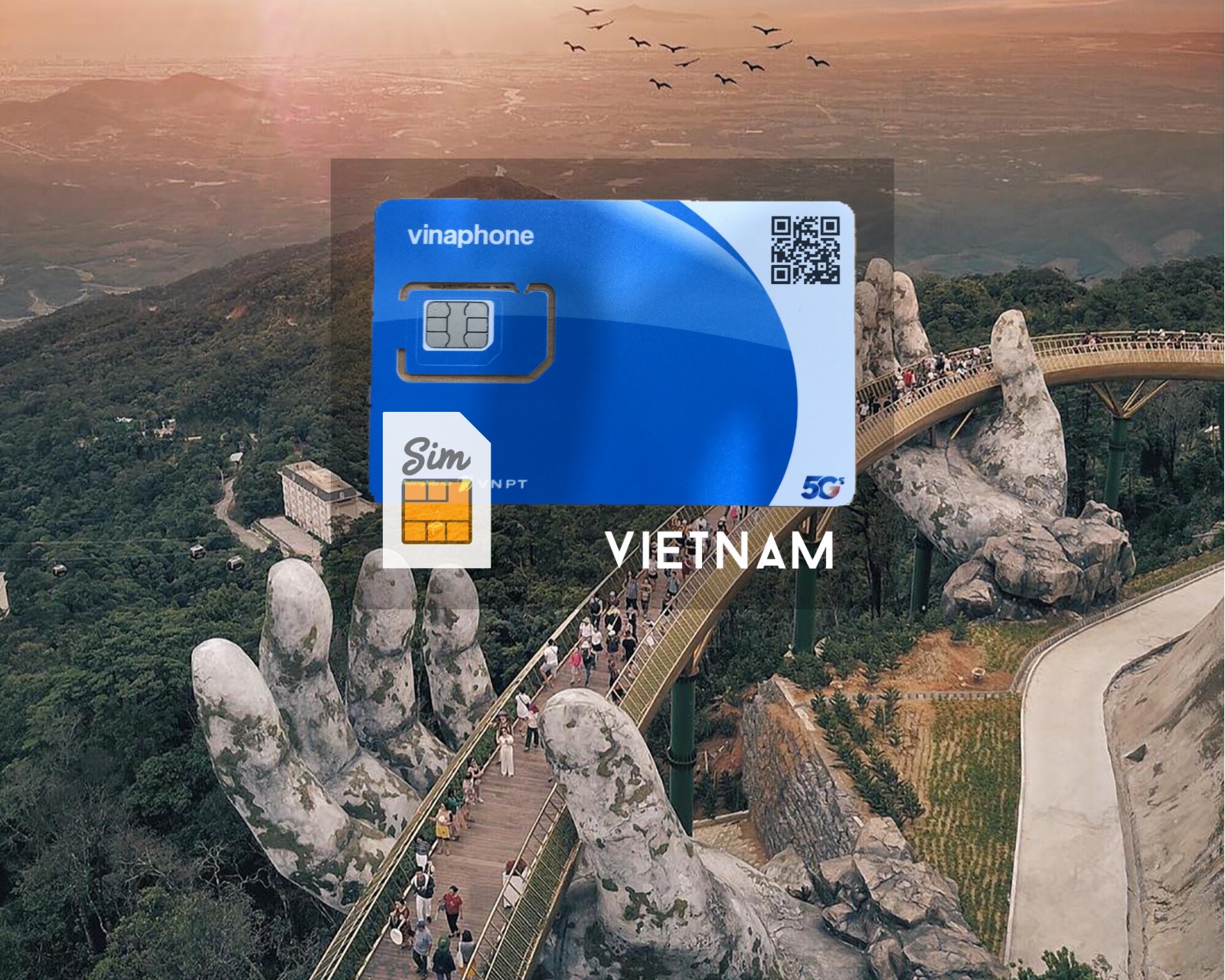 越南 5G 上網 SIM 卡（峴港國際機場領取）