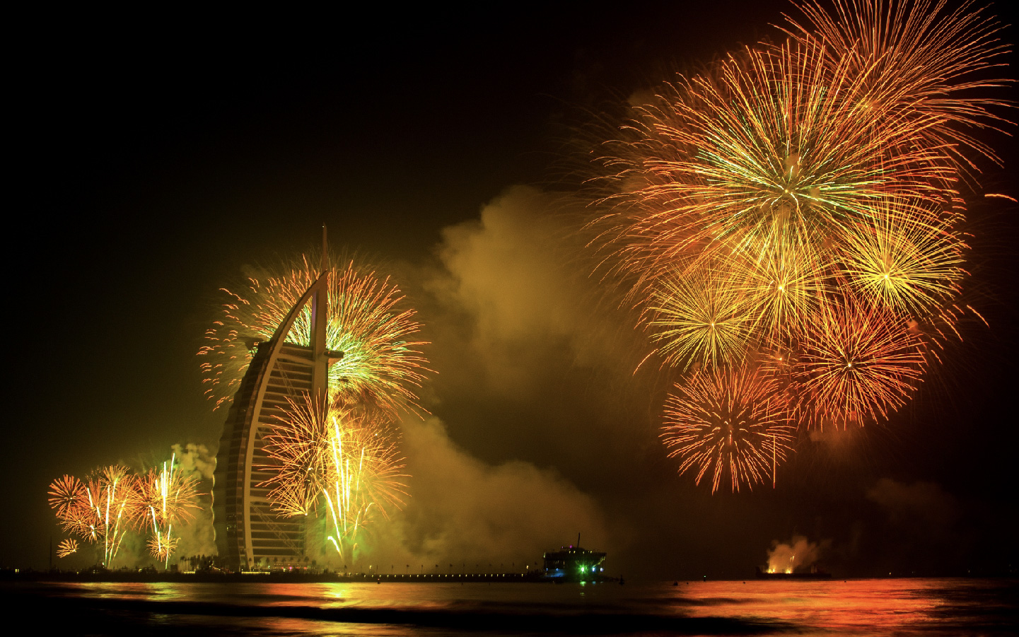 New Years Eve Luxury Yacht Fireworks & BBQ Cruise in Dubai