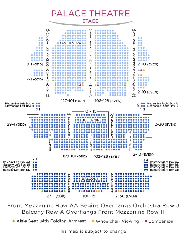 Seating map