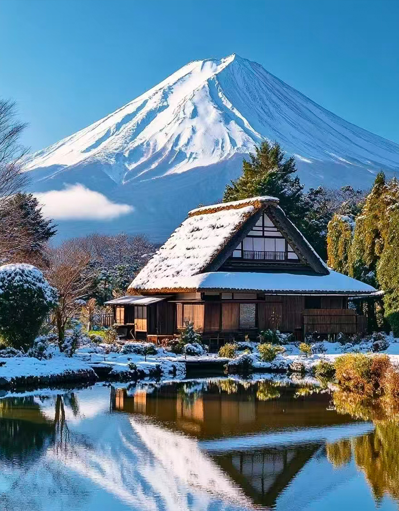 Mount Fuji McDonald's popular photo spots, one-day tour of 6 scenic spots & Oshino Hakkai & Lake Kawaguchi Oishi Park & Arakurayama Sengen Park & Nikawa Clock Shop & Lawson convenience store | Departure from Tokyo