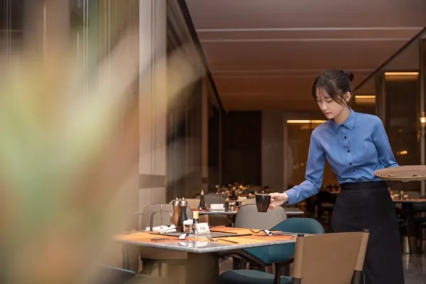 Hotel restaurant environment display map