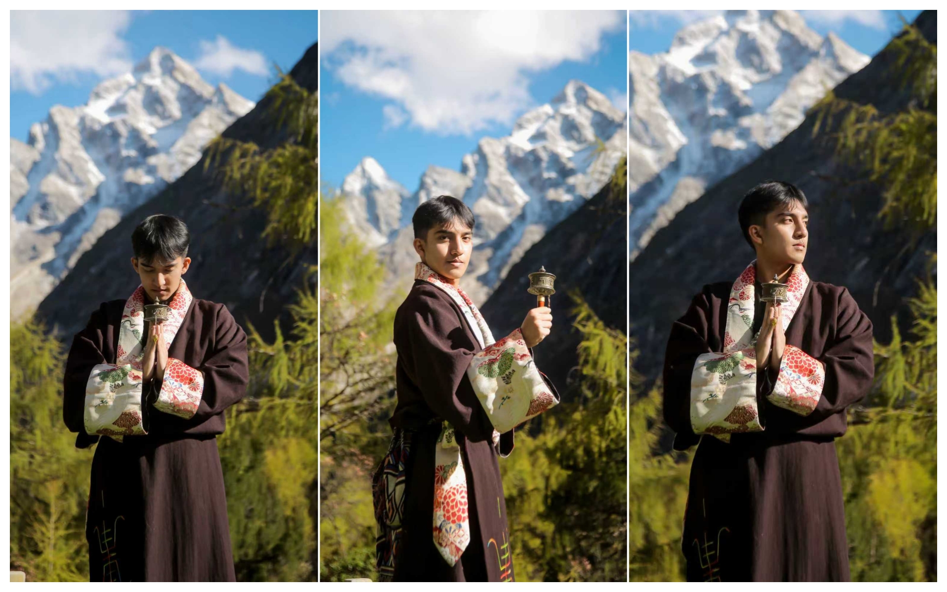 攝影師，捕捉你與雪山相擁的瞬間、回眸的笑意