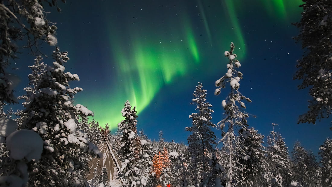羅瓦涅米北極光之旅（Aurora Borealis tour）並享用拉普蘭野餐
