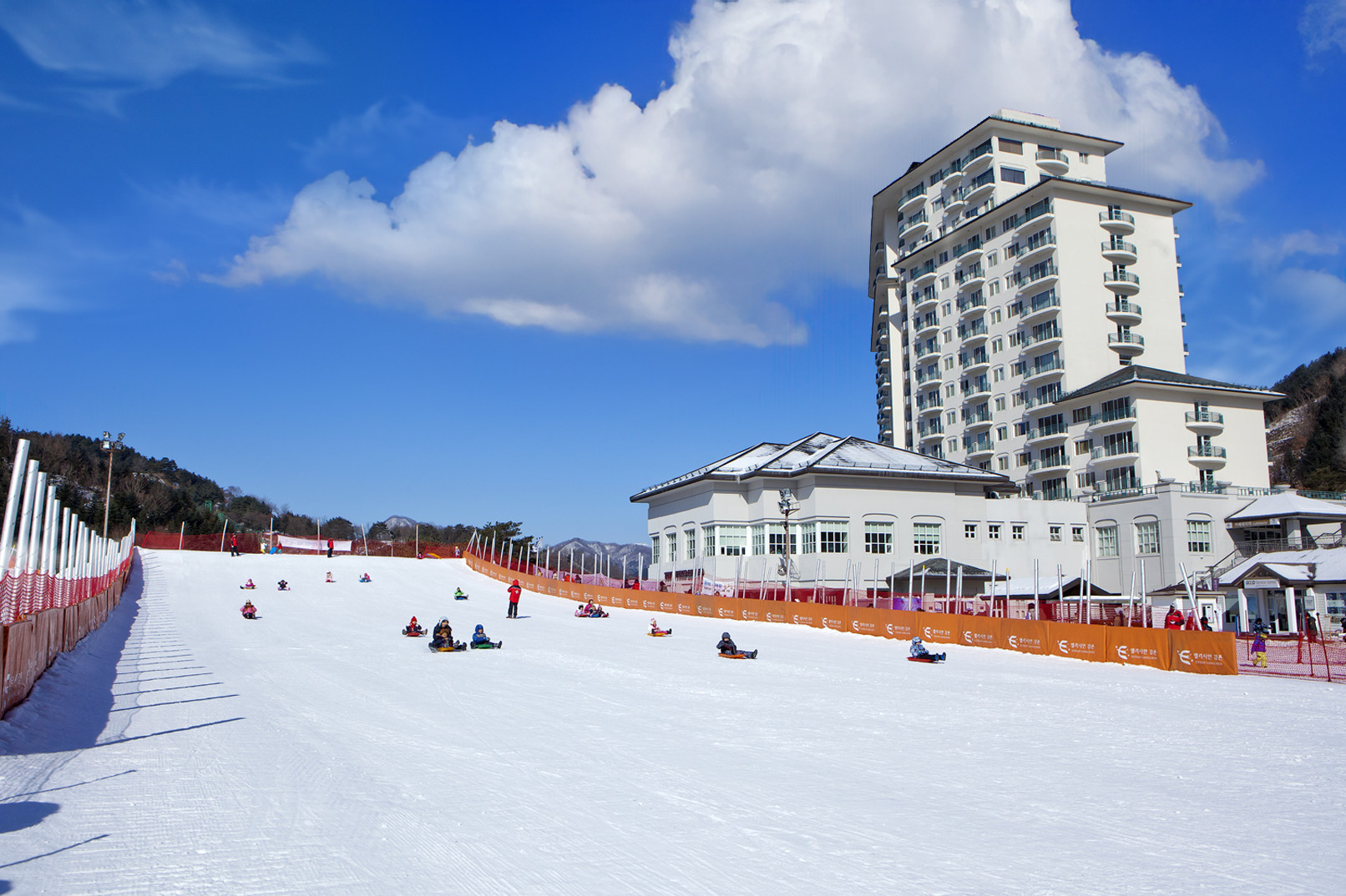 在Elysian伊利希安江村滑雪度假村體驗雪橇