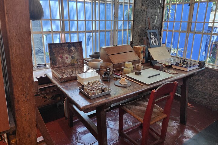Visitors to the museum can explore the rooms and studios where Kahlo painted