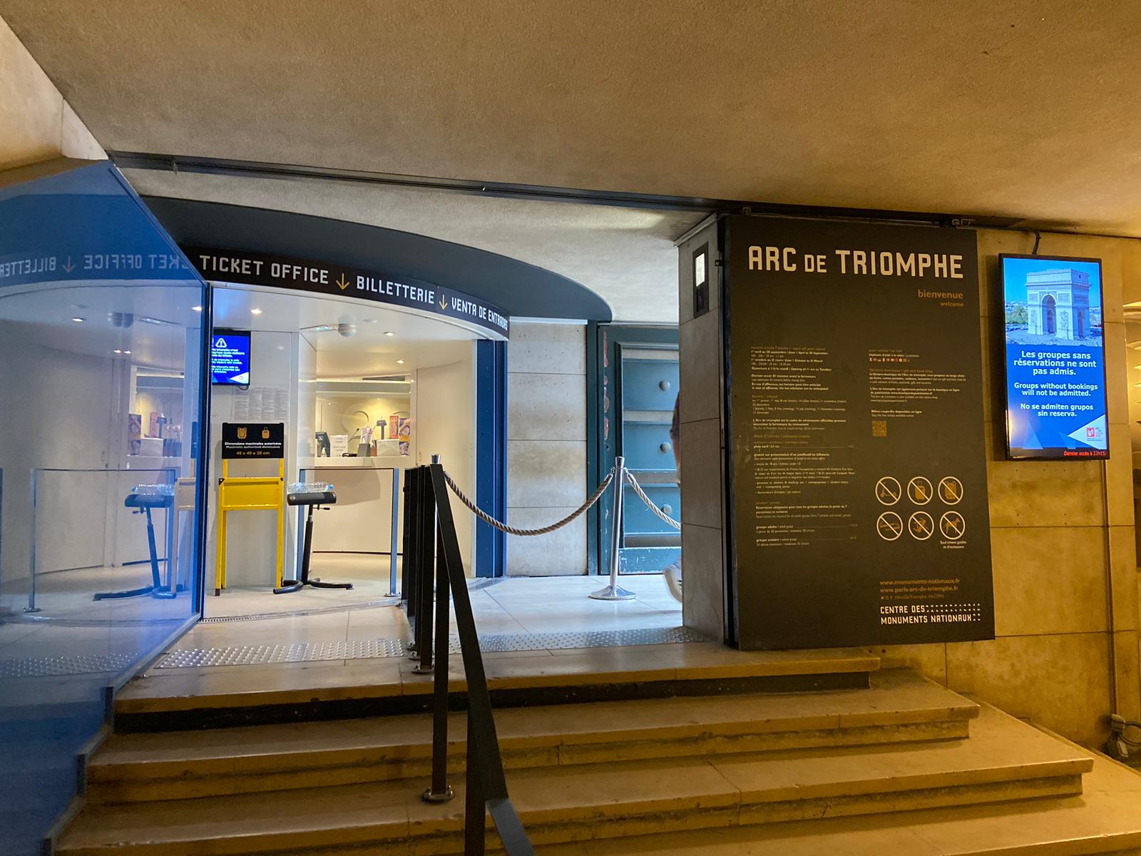 Arc de Triomphe ticket office