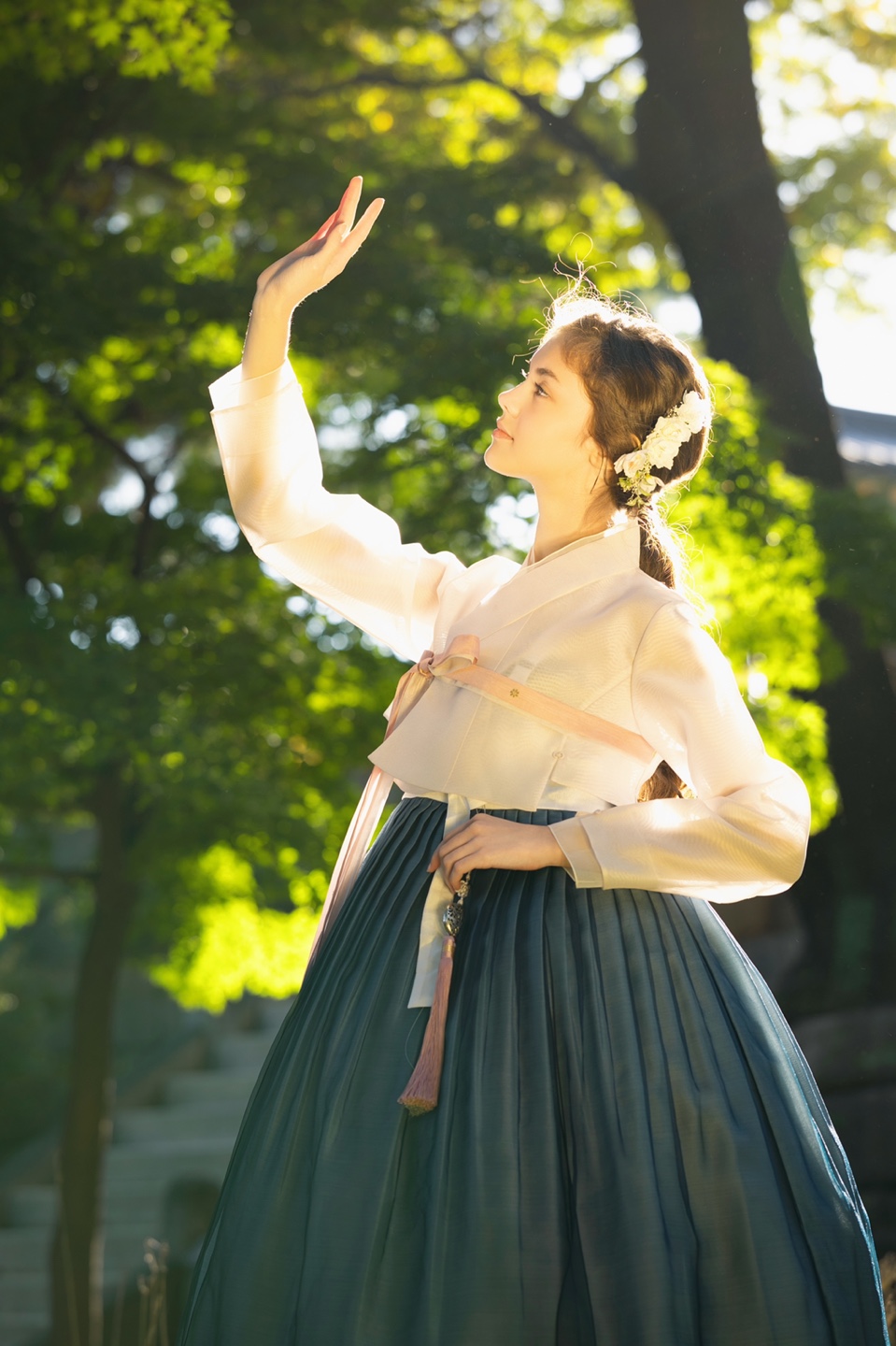 Hanbok Experience at Gyeongbokgung with Korean Hairstyling