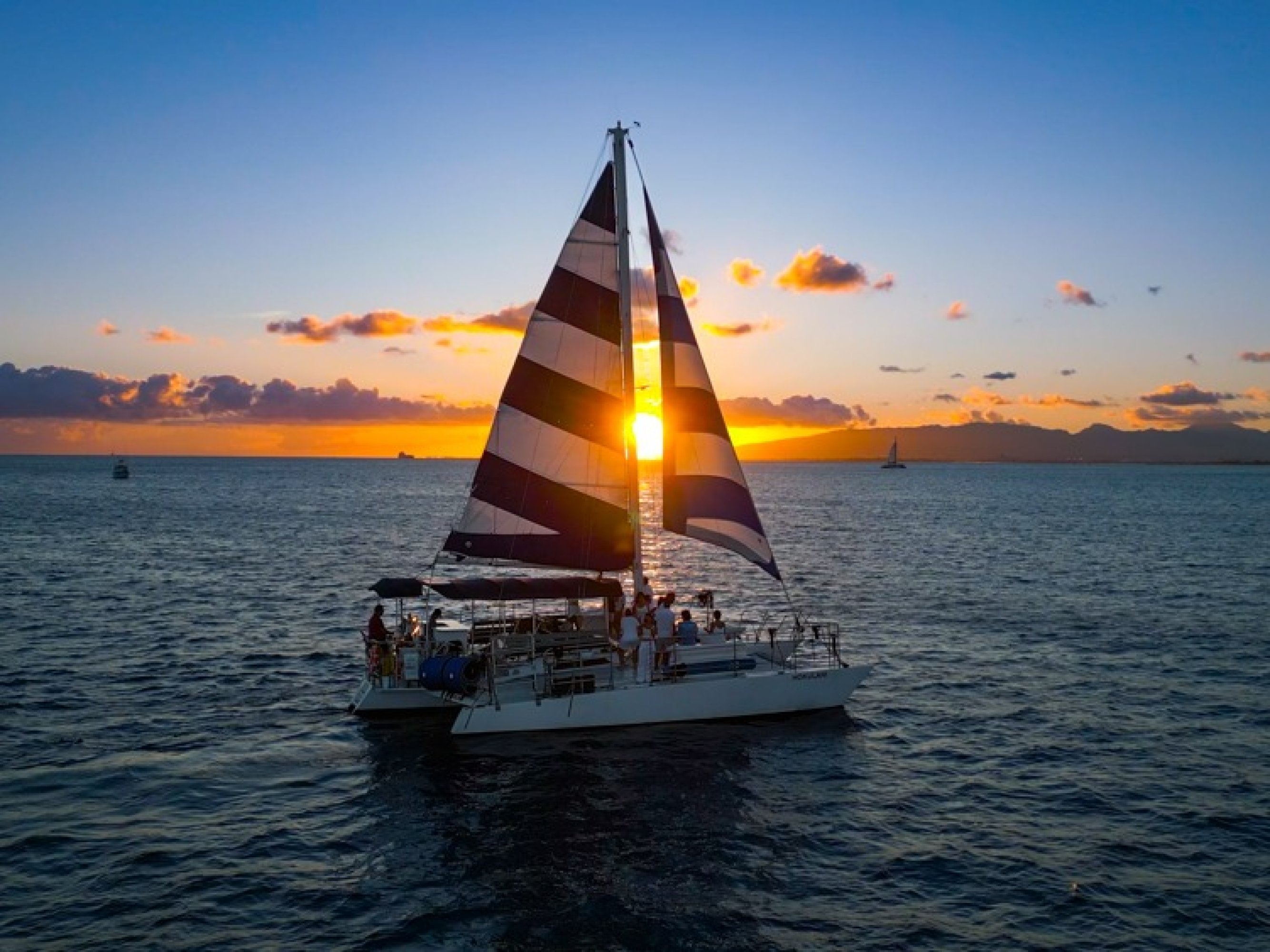 Sunset melts into night, just before the fireworks steal the show